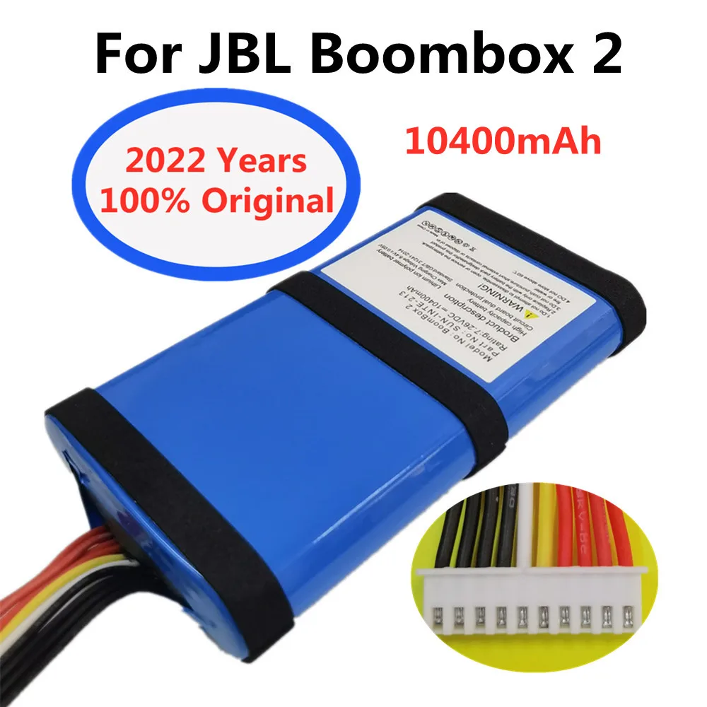New 100% Original 10400mAh Speaker Rechargeable Lithium Battery for JBL Boombox 2 Boombox2 SUN-INTE-213 Replacement Batteries