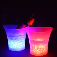 ice bucket 5l beer cooler colorful led light portable fast cooling cup champagne wine drinks ice bucket for bar party indoor
