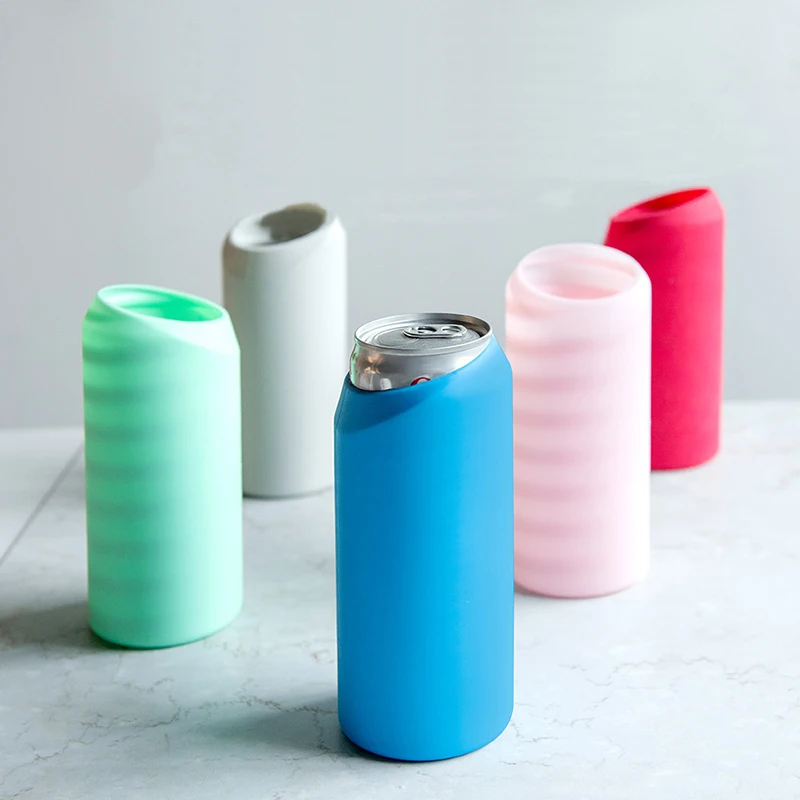 

Silicone protective cover soda cans beer cans silicone cover bottle cover coke cup cover cold insulation outdoor activities