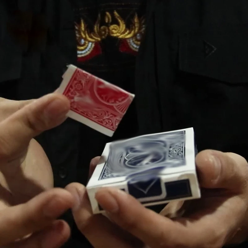 Any Small Item Thru Card Box Close up Magic Tricks Penetration Magic Tricks Illusions Card Magic Props Street Magic images - 4
