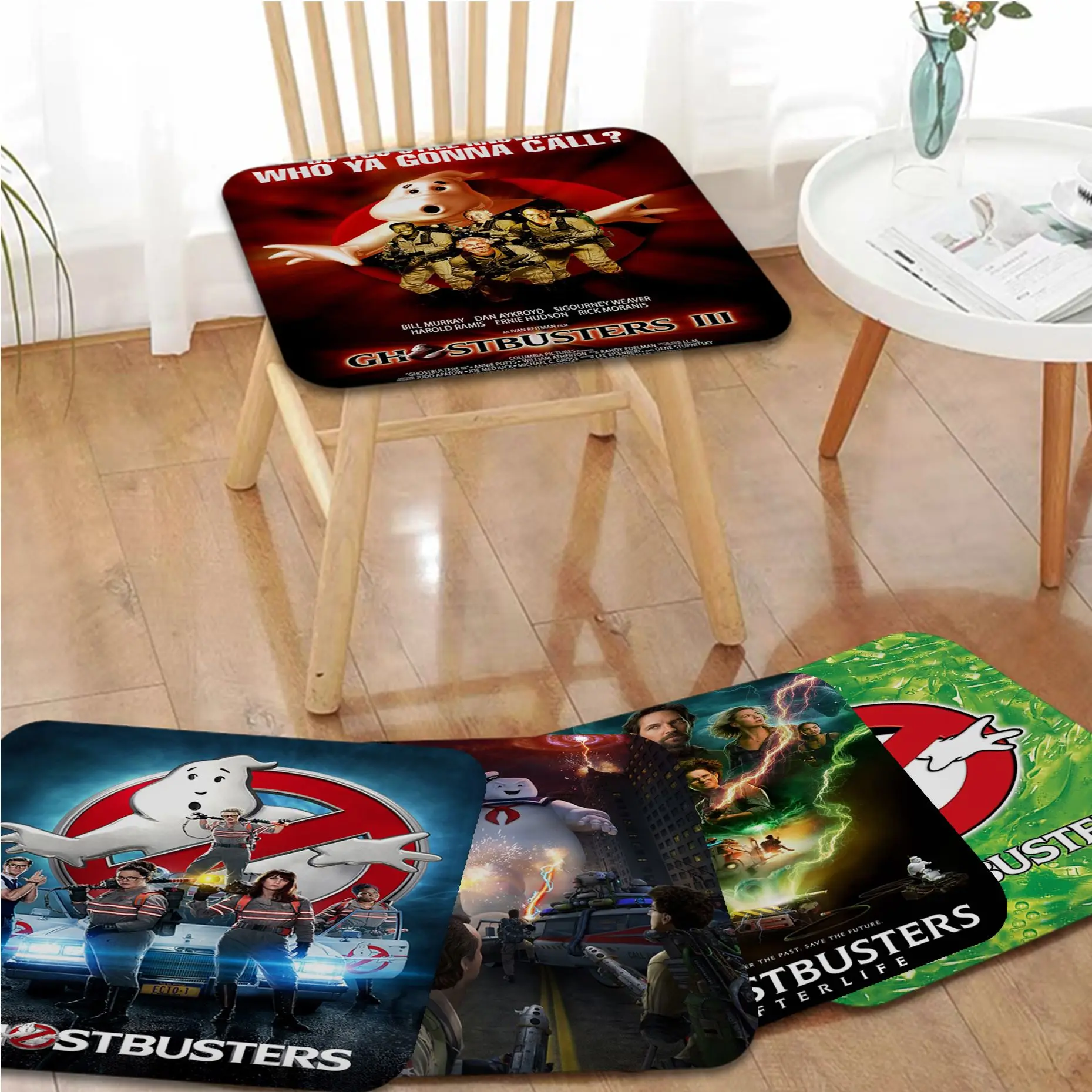 

Ghostbusters Four Seasons Sofa Mat Dining Room Table Chair Cushions Unisex Fashion Anti-slip Sofa Decor Tatami