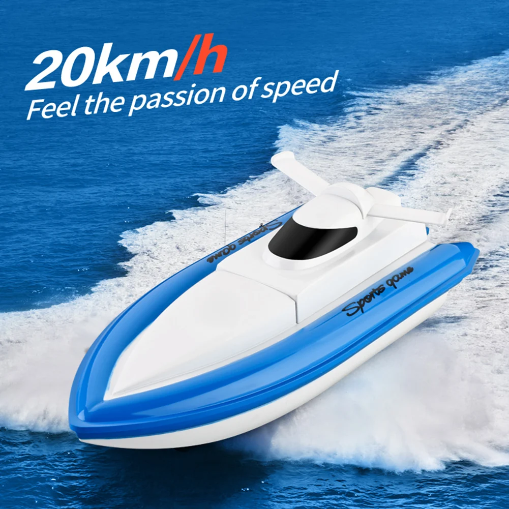 

800 20km/h RC Boat 3.7V Battery 2.4GHz High Speed Rechargeable Speedboat 4 Channels Electric Remote Control Ship Model Toys
