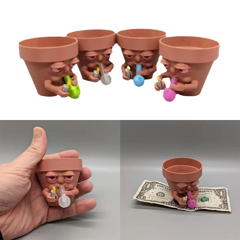Новый Креативный цветочный горшок для суккулентов, форма для человеческого лица, настольный горшок для комнаты, сада, декоративные аксессуары, подарок