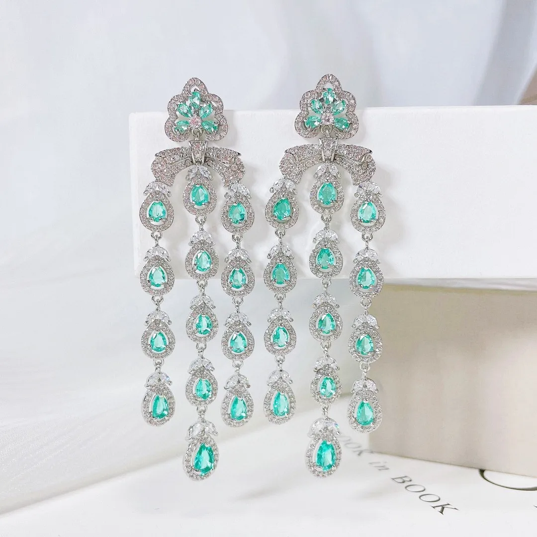 

Женские серьги из серебра 925 пробы с блестящим кубическим цирконием