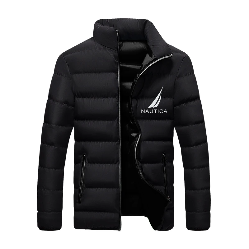 

2022 brand men's down jacket NAUTICA jacket zipper windproof warm thick cardigan stand collar down jacket winter