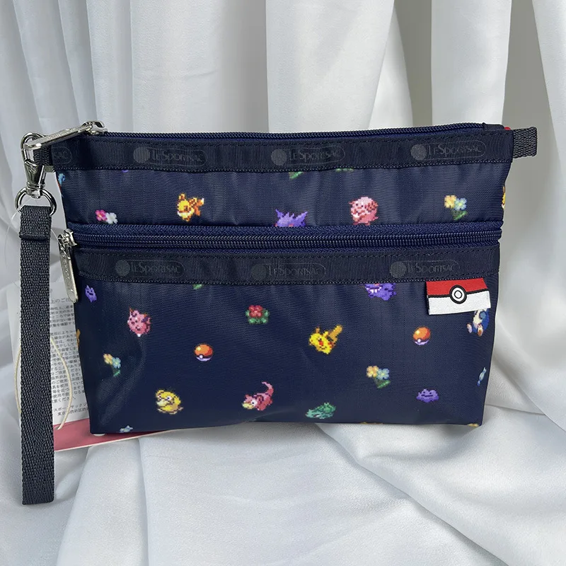 Kawaii аниме Snoopys Pikachu Totoros Lesportsac Сумка-клатч мультяшный Модный женский косметичка с