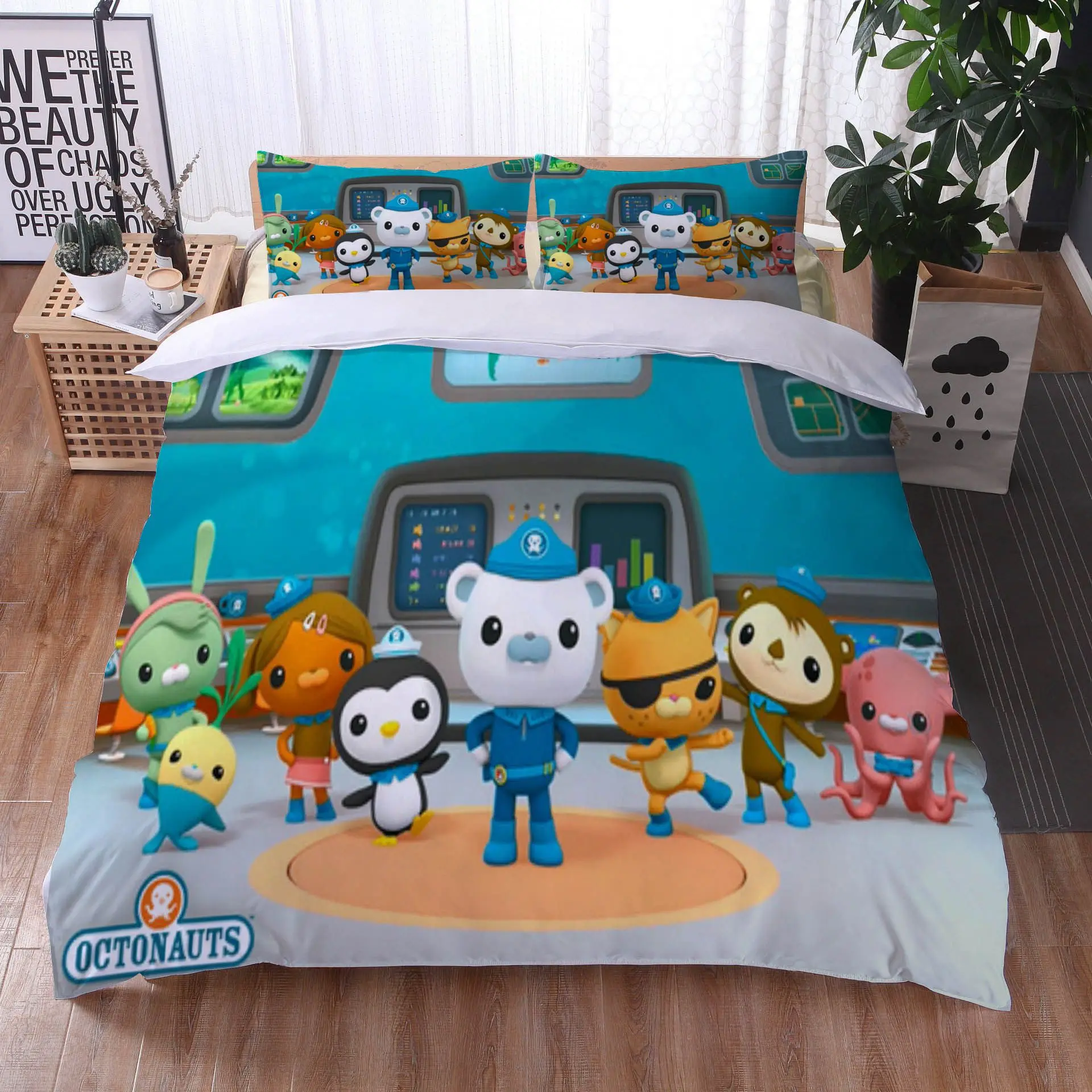 Комплект постельного белья для мальчиков Octonauts милый комплект с изображением