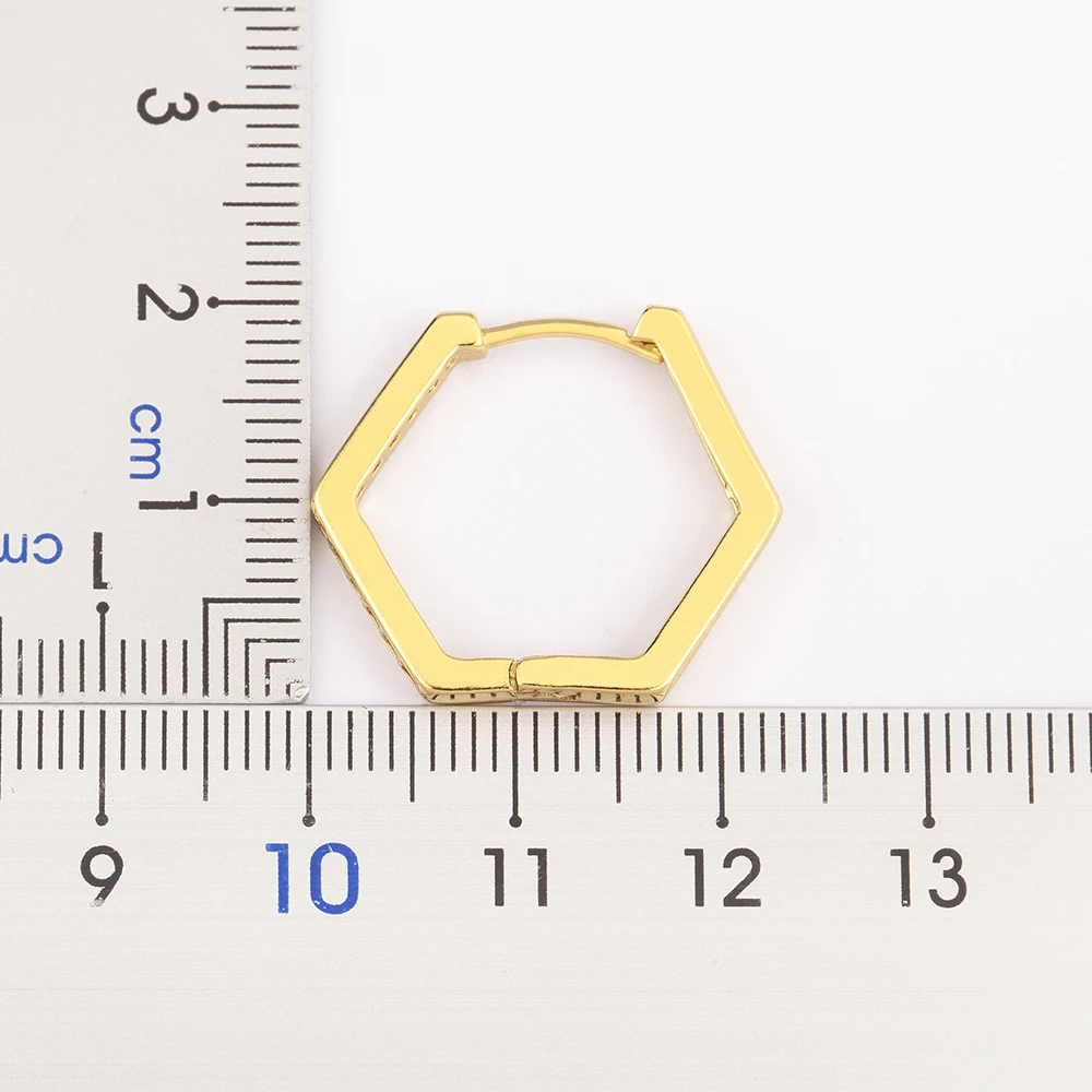 Новые модные серьги-подвески в форме шестиугольника с блестящими кристаллами и