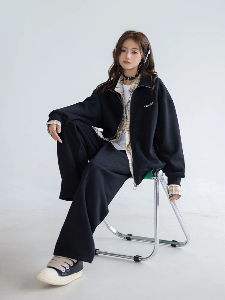 Европейские товары комплект свитшотов для женщин осенне-зимний студенческий