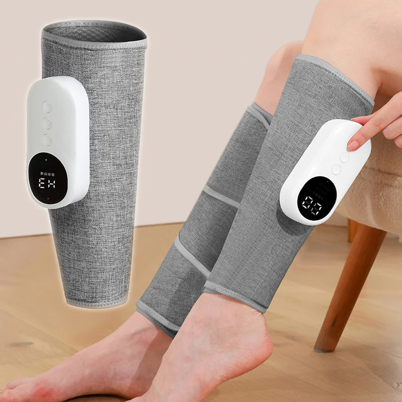 

Leg Muscle Massager Deep Airbag Hot Compress Kneading Pressotherapy Relax Promote Blood Circulation Relief Calf Muscle Fatigue