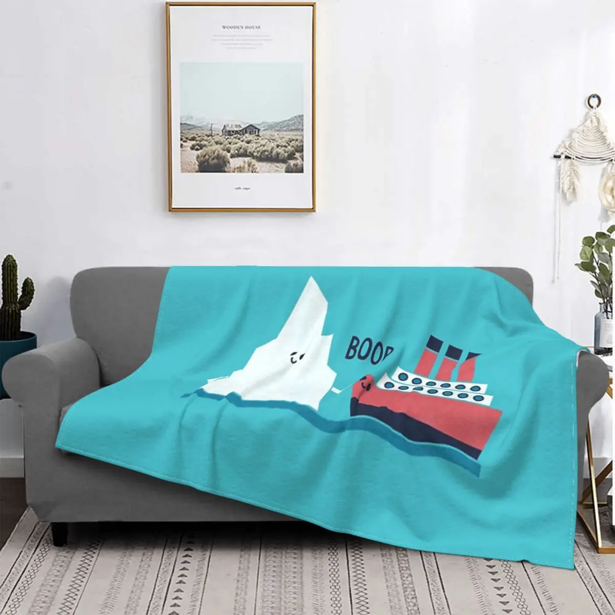

Boop-Manta a cuadros para cama, Edredon de playa, colcha de Пикник