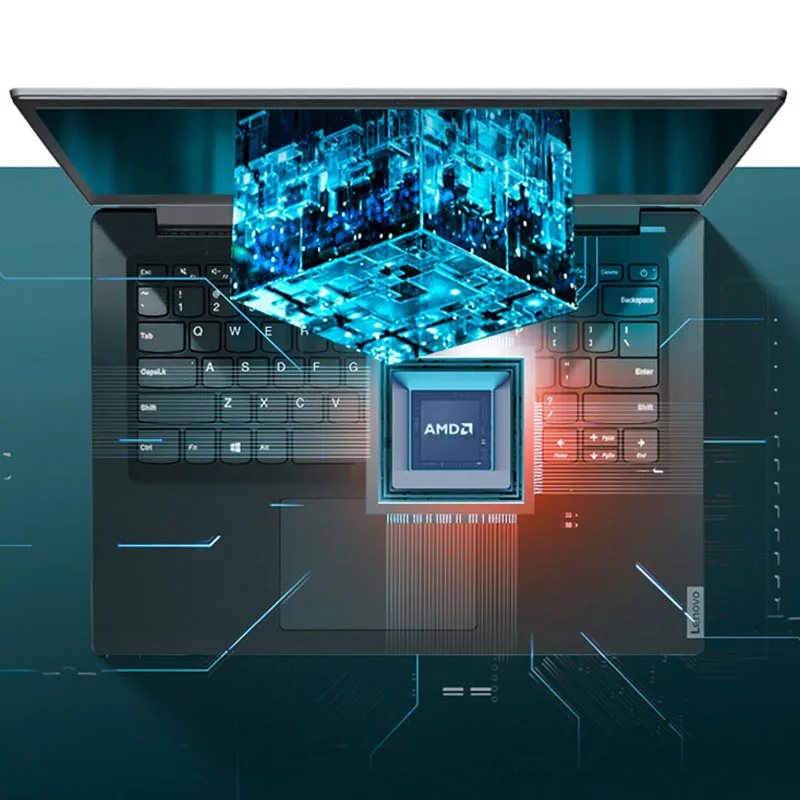 Оригинальный тонкий ноутбук Lenovo V14 AMD Ryzen R3-3250U 14 дюймов 8 + 256G большой экран