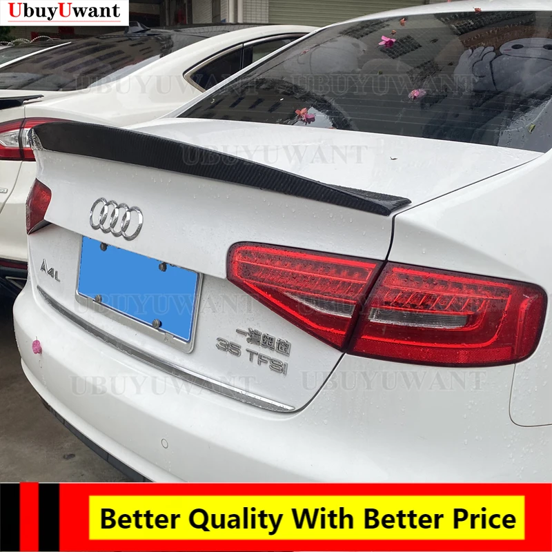 

Для седанов Audi A4 B8.5 2008 2009 2010 2011 2012 2013 2014 2015, задний спойлер, задний спойлер из углеродного волокна