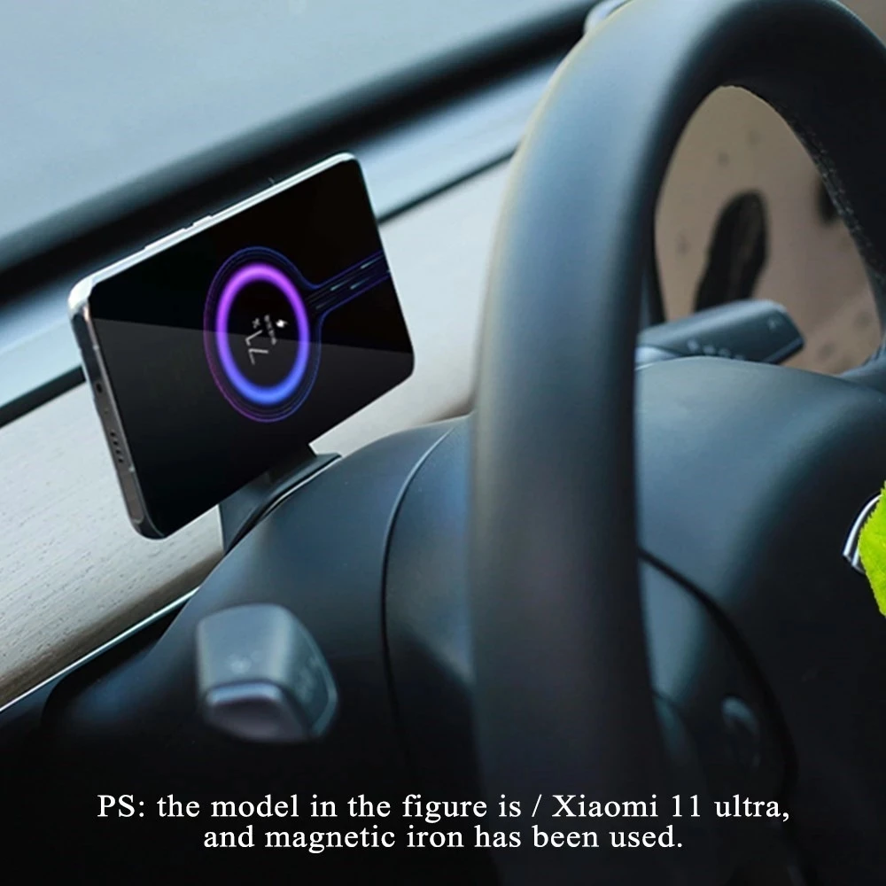 magnetic wireless car charger mount for tesla model 3 y universal wireless charging car phone holder mount for iphone 13 free global shipping