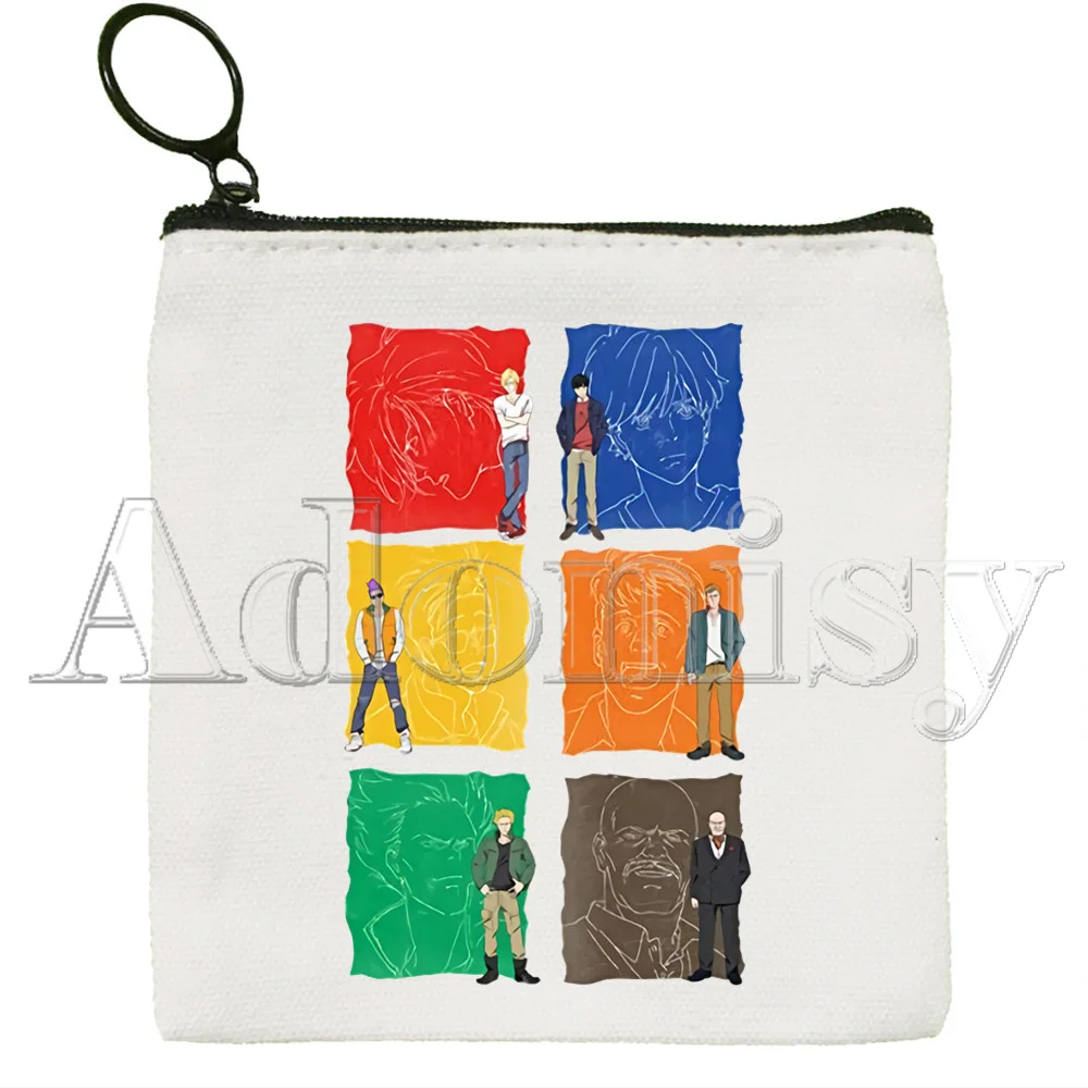 Banana Fish Key Bag Classic Animation Printing  Zipper Storage Bag Customized Print