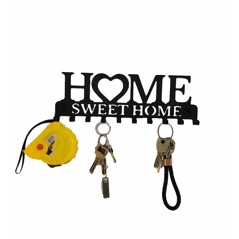 

Letter Home Keys Holder, Wall-Mounted Key Storage Organizer, Coat Rack, Clothes Towel Hanging Hooks, Home Decoration Hangers