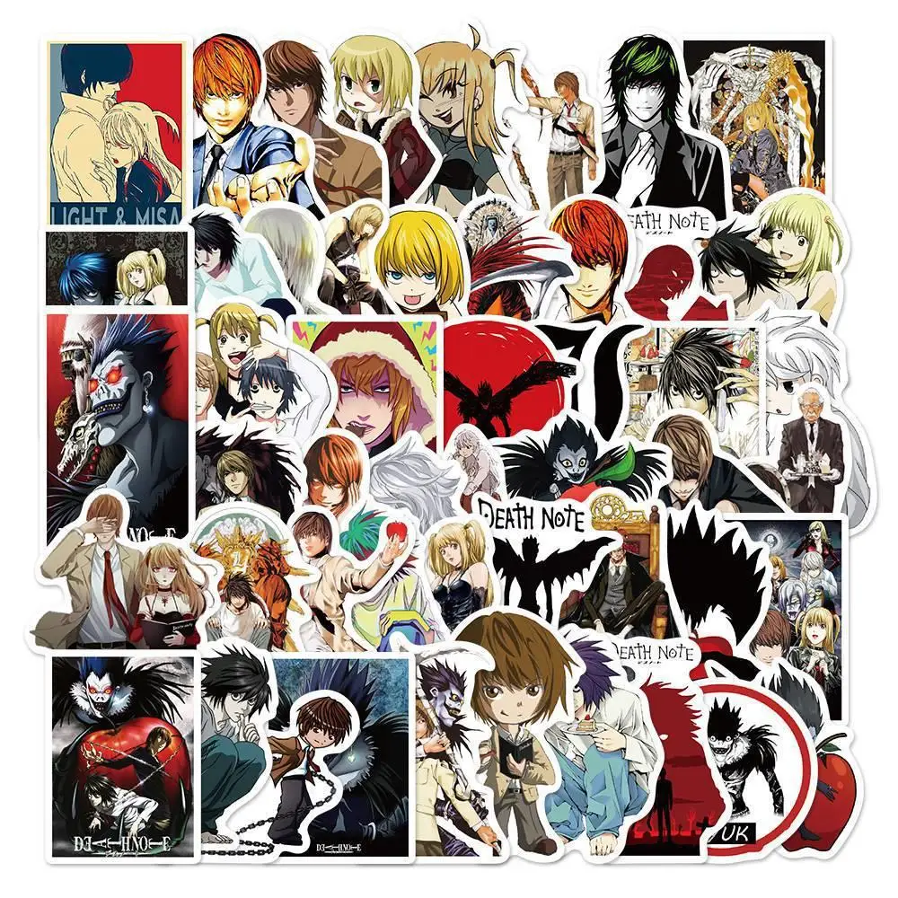Stickers Kids Toys Aesthetic Stationery Death Note Japanese Anime Sticker Decals Notebooks Motorcycle Helmet Planner Bicycle