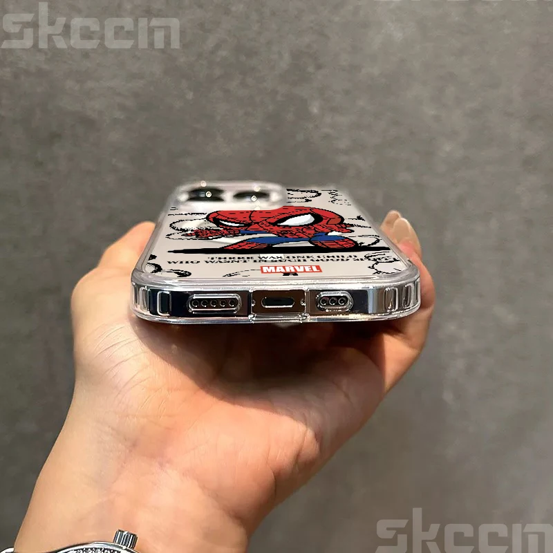 Магнитный чехол Marvel Spider Man для Samsung Galaxy S25 S24 S23 S22 UItra PIus S21 S20 FE Magsafe Wireless Charging Cover