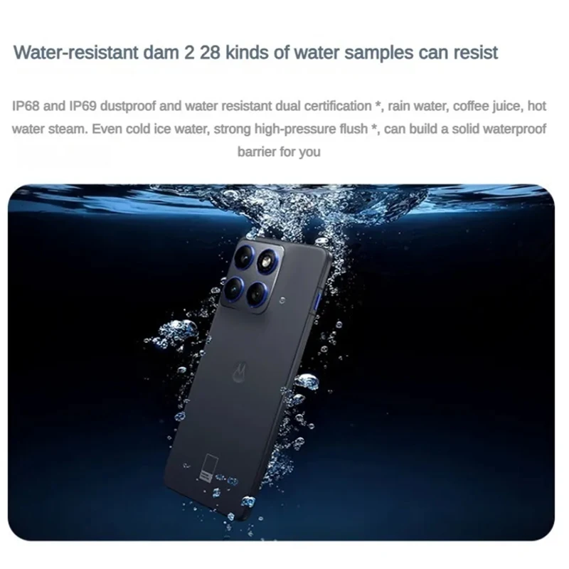 Фото Смартфон Motorola Moto X70 Air, 6,7-дюймовый OLED-дисплей 1.5K 120 Гц, процессор Snapdragon 7 Gen 4, глобальная прошивка, камера 50 МП, легкий мобильный телефон №3