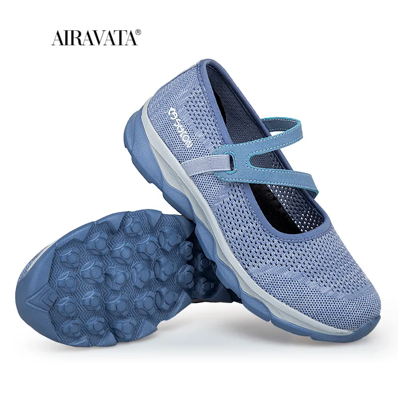 Women Leisure Flats Shoes Slip-on Ladies Mesh Walking Shoes  Soft Breathable Sneakers Lady Casual Shoes Zapatos De Mujer