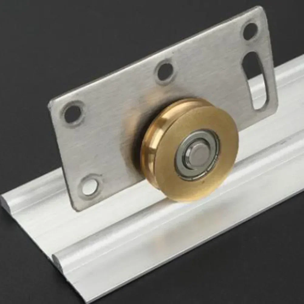 1 комплект, шкив из нержавеющей стали, сверхмощные колеса для раздвижных дверей, шкивы, ролики, направляющие для шкафа, мебельные аксессуары