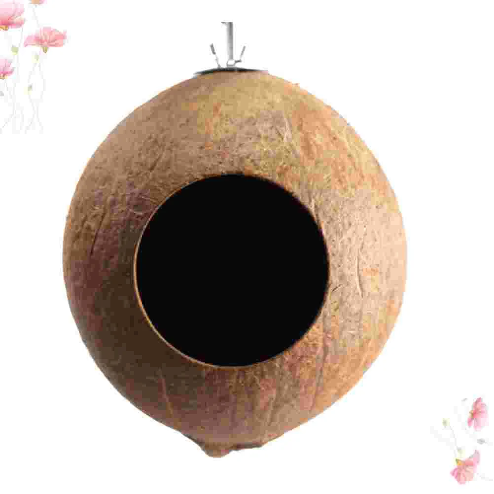 

Bird Hamster Birds House Pet Shell Cooling Hanging Comfortable Cage Straw Hut Breeding Birdhouses Ceramic Cages Outdoor Toys