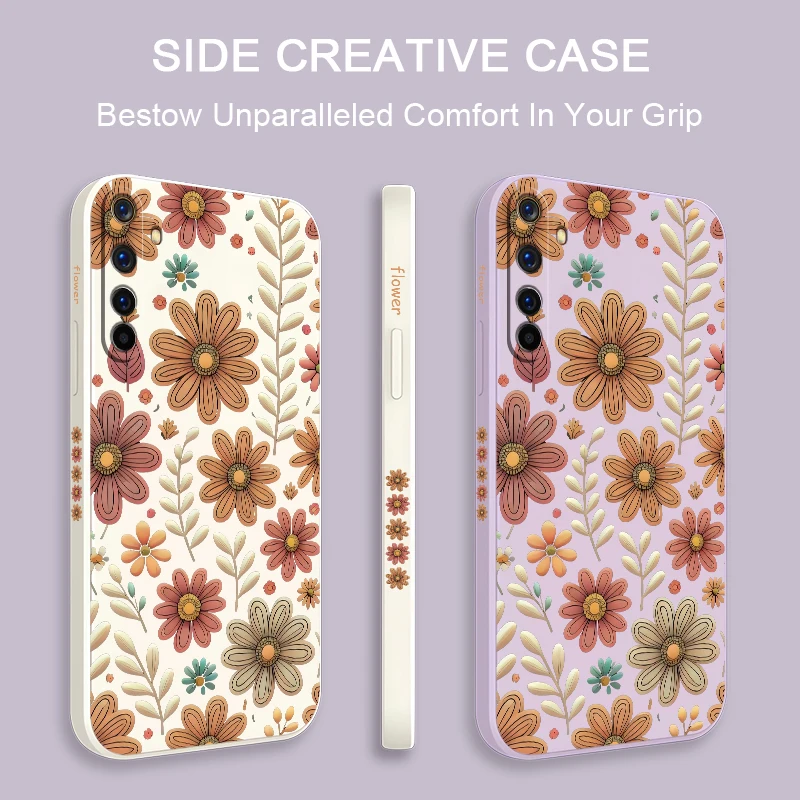 Чехол для телефона с красивыми ромашками и цветами OPPO Realme 9I 9 8 8I 7I 7 6S 6 5 2 Pro Plus