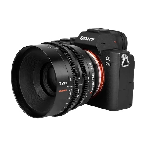 7artisans 7artisans 35 мм 50 мм 85 мм T2.0 кинообъективы с полной оправой для Sony E FX3 Leica для L SL Nikon Z Z50 Canon