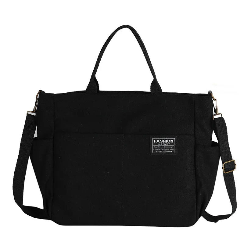

Women's Canvas Tote Bag Casual Handbags Shoulder Bag Large Capacity Multi Layer Women Crossbody Bags Female Messenger Bag Bolsas