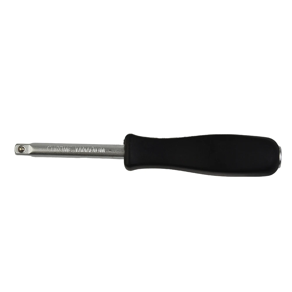 

Screwdriver Connecting Rod Spinner 150mm Black Connection Handle Dual-purpose Multi-function Square Rubber Handle