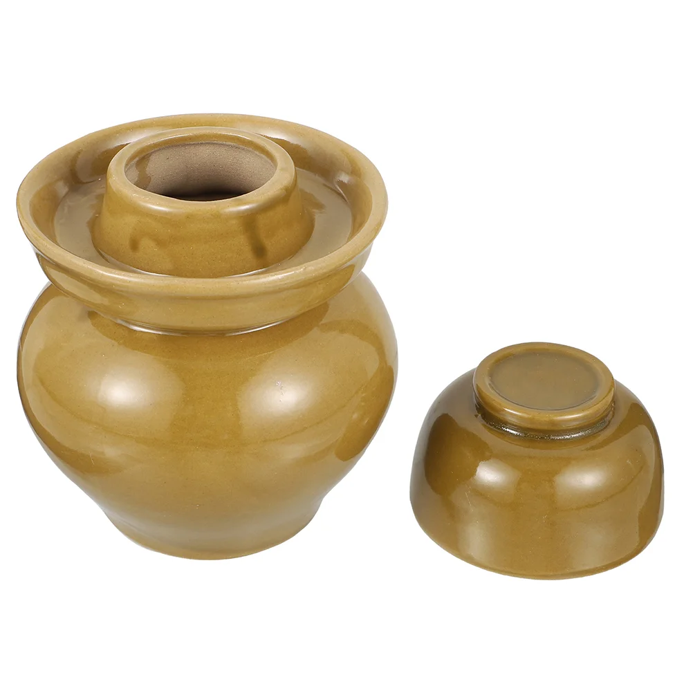 

Керамический контейнер для маринования, ферментационная ферментирующая кастрюля кимчи комбуча, традиционная банка для хранения пищевых п...