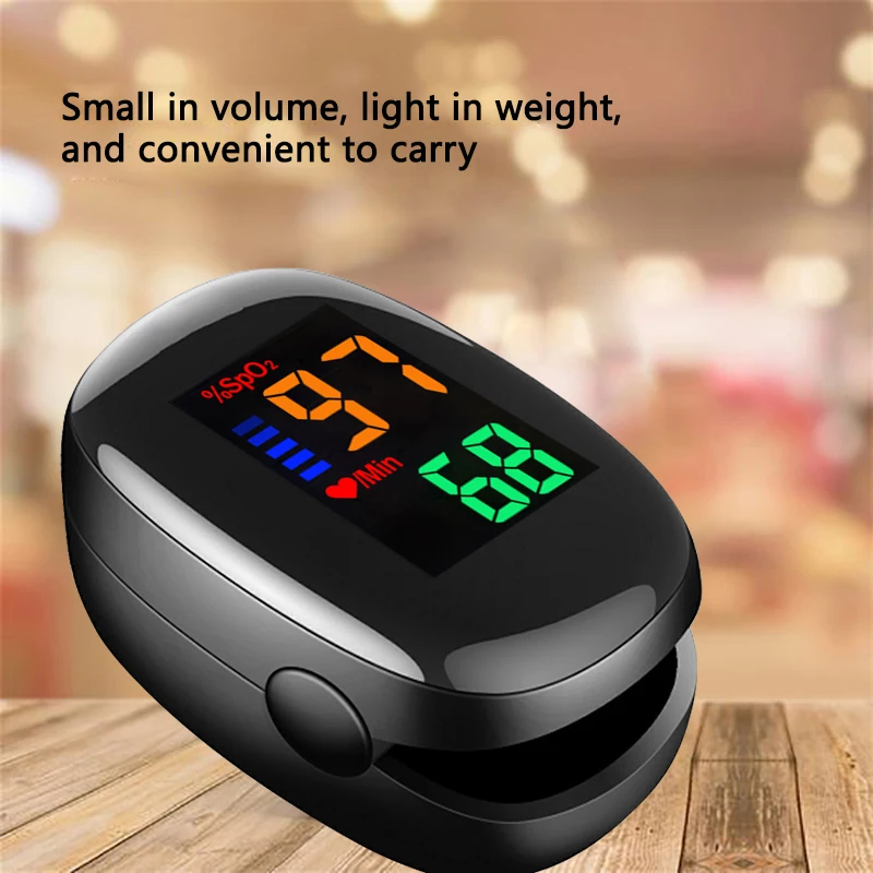 Пульсоксиметр с OLED-экраном для измерения пульса и уровня кислорода в крови