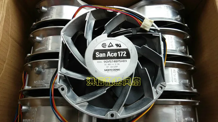 Бесплатная доставка, новый высокотемпературный PWM вентилятор Sanyo San Ace 172 9GV5748P5H09 DC48V 2.0A