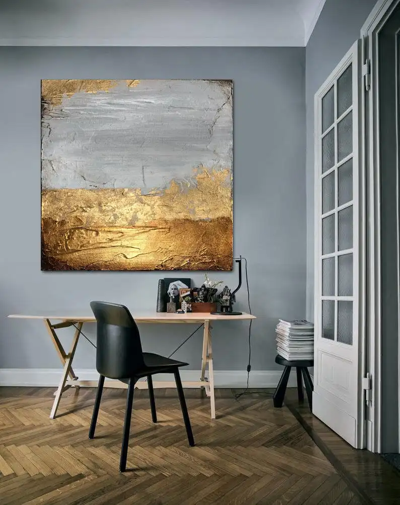 

Original Gold Painting Large Abstract Painting Contemporary Golden Painting Creative Wall Painting On Canvas Modern Artwork art