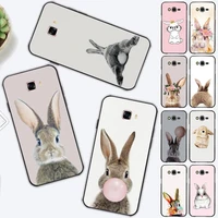 cute bunny rabbit phone case for samsung j 2 3 4 5 6 7 8 prime plus 2018 2017 2016 core
