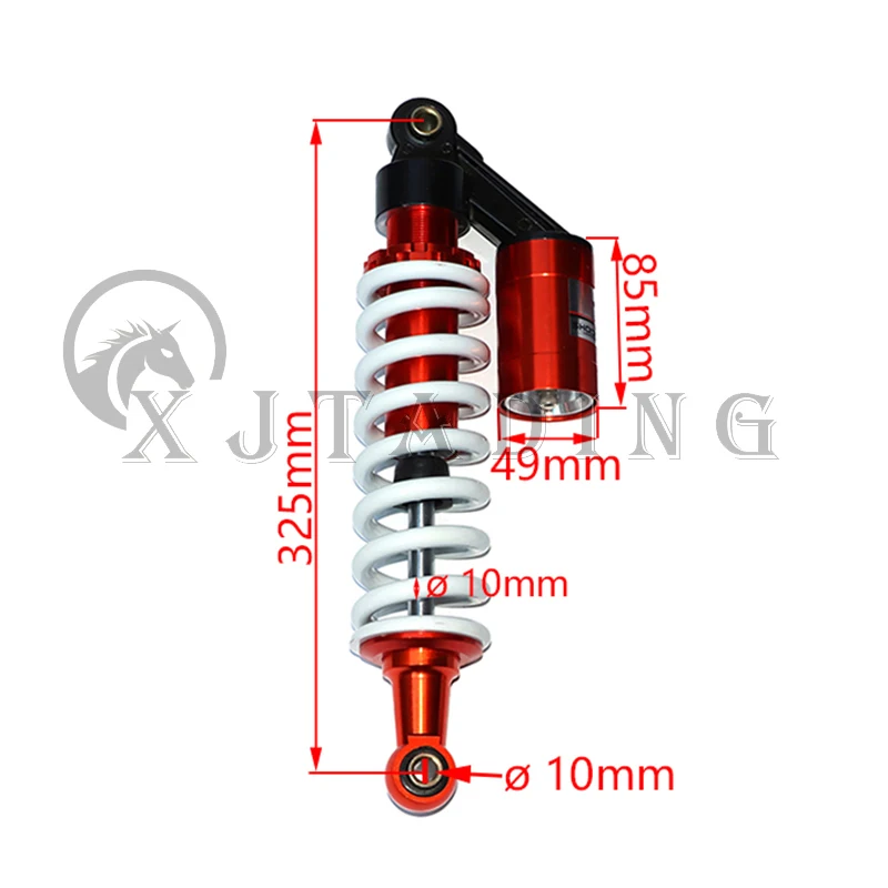 

Амортизатор для мотоцикла 285 мм/325 мм/350 мм регулируемый передний/задний амортизатор подходит для 150cc-250cc детская коляска ATV UTV Quad bike parts