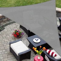 10x 10 x 10 sun shade sail triangle canopy uv block awning durable for outdoor patio carport garden backyard balcony blue
