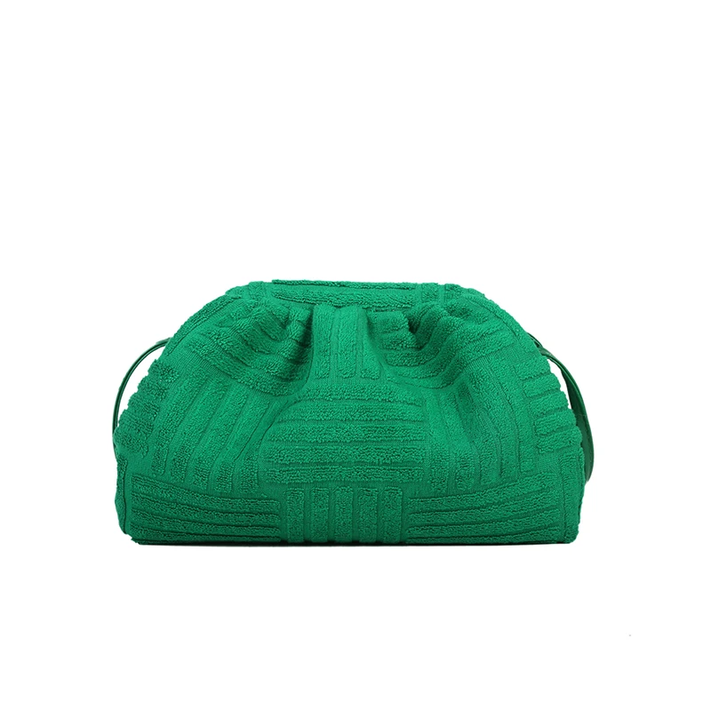 

Brand Wool Lamb Shell Bag Fashion Solid Color Women's Shoulder Bag 2021 Luxury Designer Crossbody Bag Female Handbags and Purses