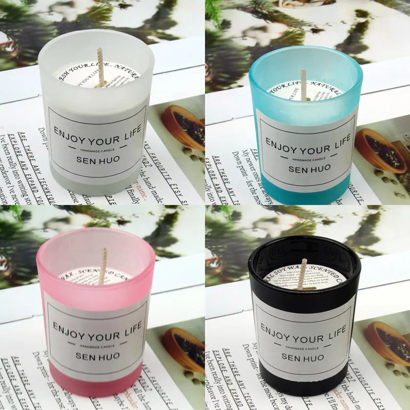 Ароматические свечи на День святого Валентина соевая лампа стеклянный воск