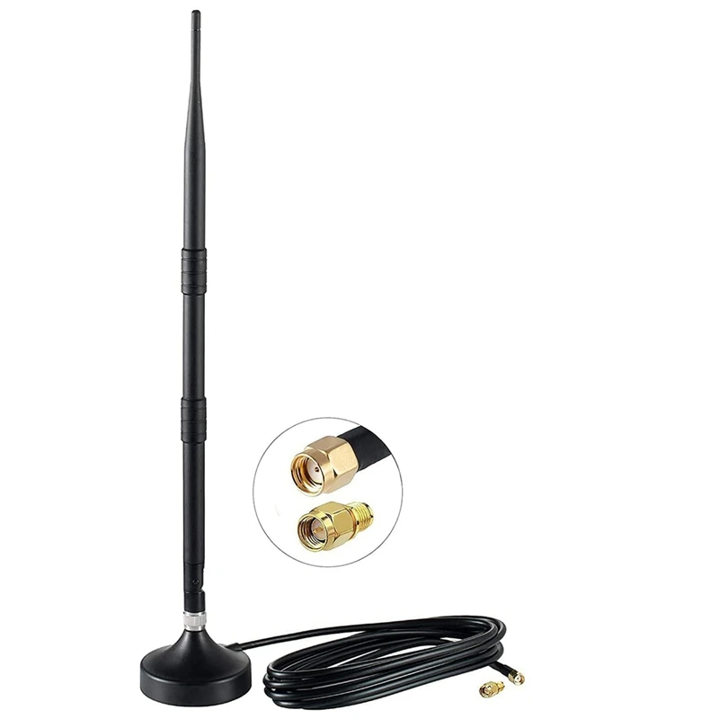 

Helium Hotspot Miner Indoor Antenna 8Dbi 39Cm For RAK Nebra Bobcat With SMA Female To RP-SMA Male Adapter/Magnet Base