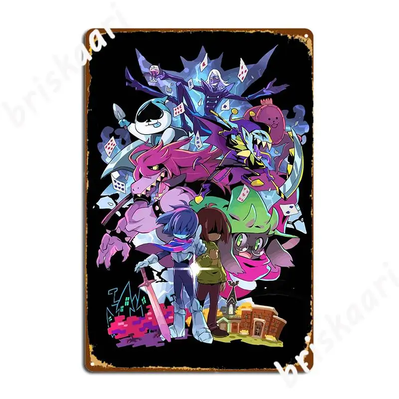 

Deltarune Приключения металлический знак Ретро Декор стены Бар пещера фотоплакат