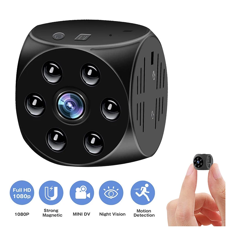 

Мини-камера HD 1080P, видеокамера ночного видения, видеорегистратор движения, микро-камера, Спортивная цифровая видеозапись, ультрамаленькая С...