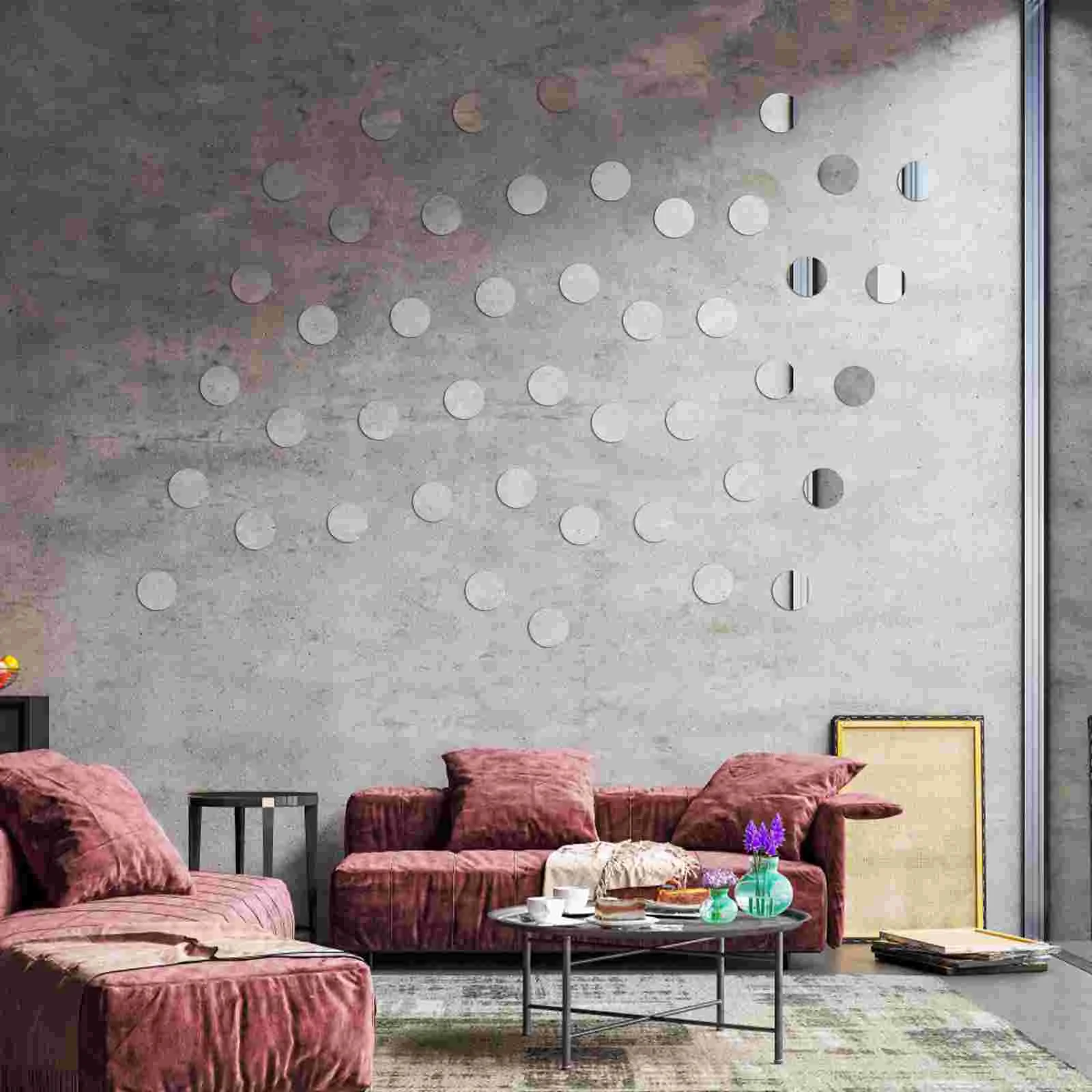 60 шт. маленькое круглое зеркало крошечные зеркала для поделок мини-объемные