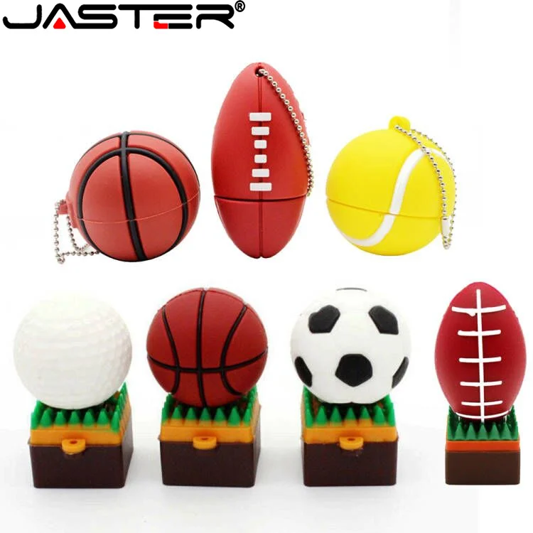 Usb Flash Drives 128gb Basketball Memory Stick 64gb Golf Ball Pen Drive 32gb Tennis Pendrive 16gb Creative Gift