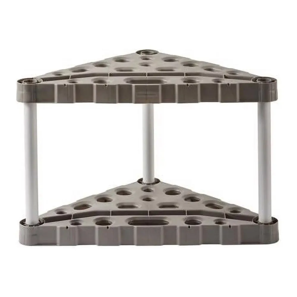 

Rubbermaid Corner Tool Tower, Garage Storage, Holds 30 Tools, Black