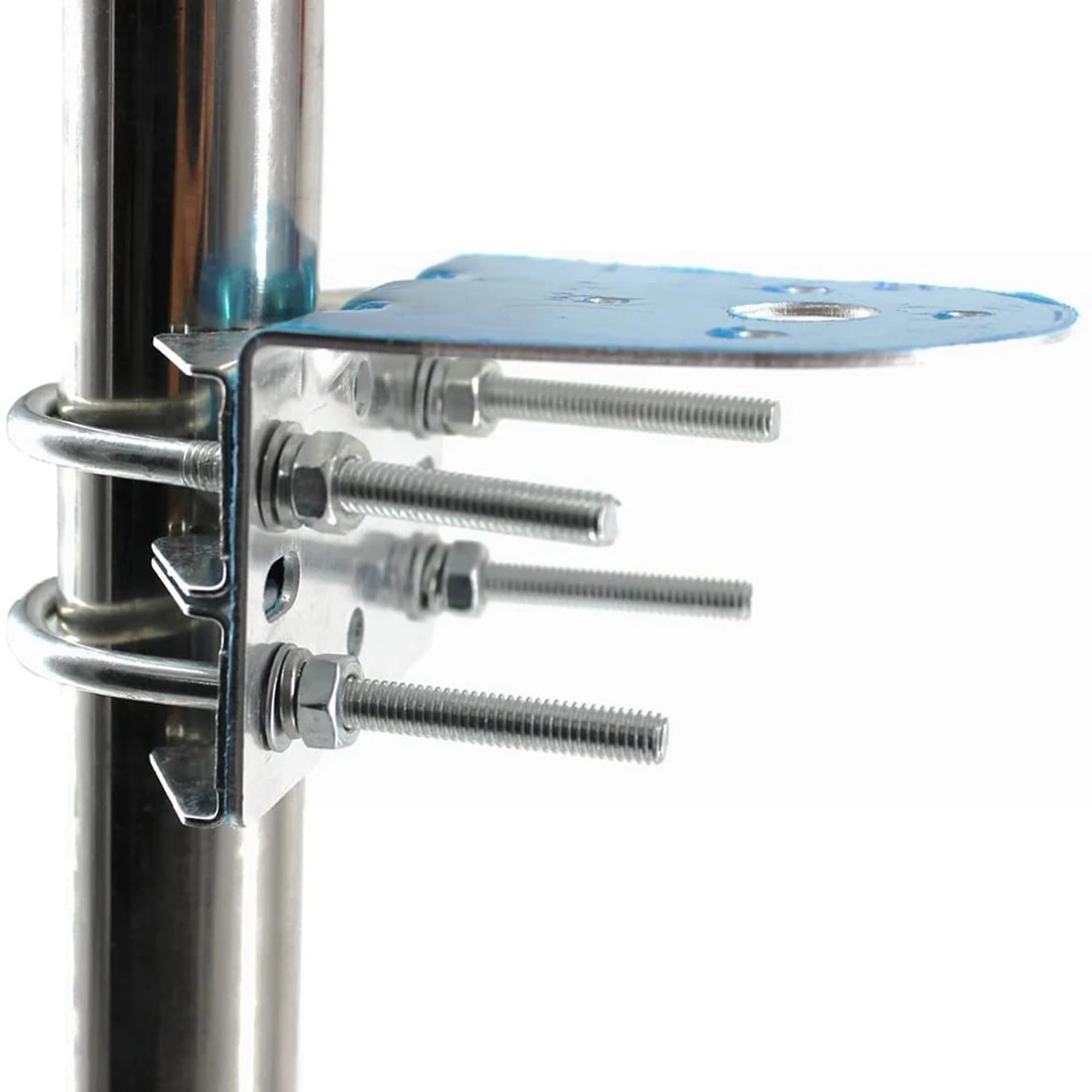 Antenna Mast Clamp with U-Bolts for Ham UHF VHF CB Cellular Trucker Mount Bracket N Female Type