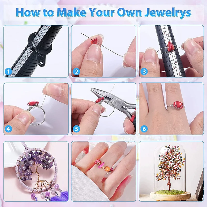 

Новый Набор для изготовления ювелирных изделий с хрустальными бусинами, для изготовления ювелирных изделий с чипами из драгоценных камней,...