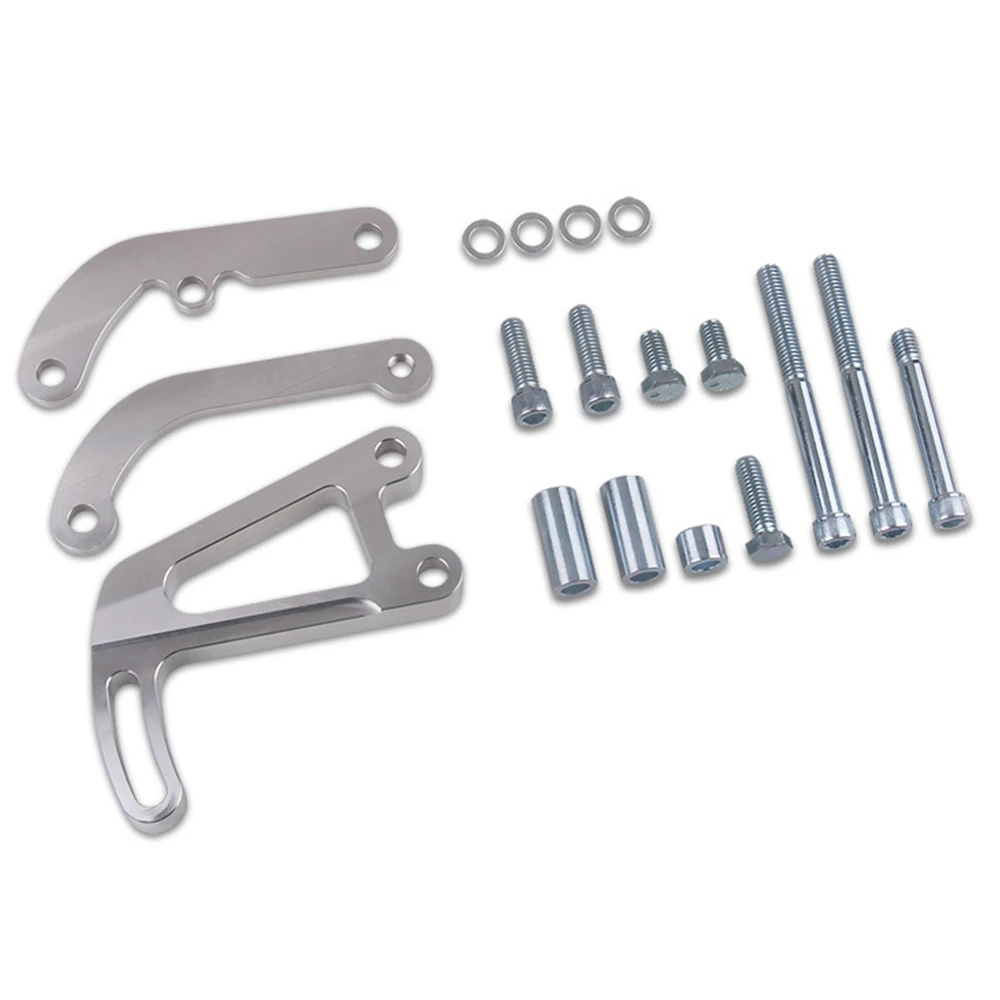 Для Chevy полированный алюминий SB LWP кронштейн гидроусилителя руля SBC длинный