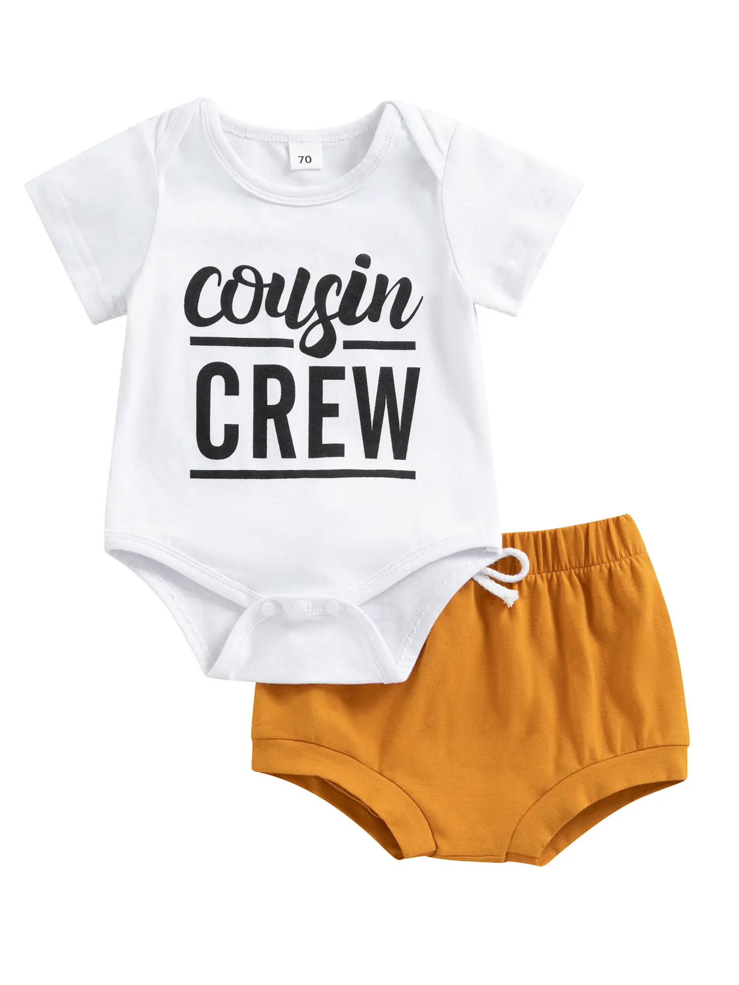 

Одежда для новорожденных девочек и мальчиков комбинезон с надписью Кулиска-Толстовка короткие летние комплекты одежды на шнуровке