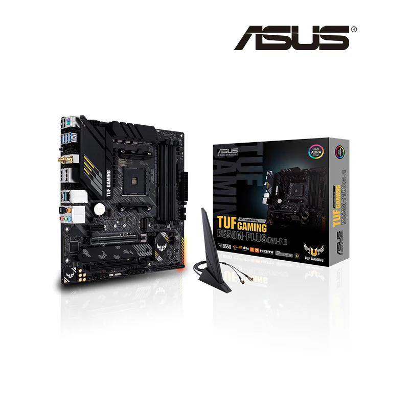 ASUS TUF GAMING B550M PLUS (Wi-Fi) Новый Micro-ATX AMD B550 DDR4 4800(OC) МГц 128G M.2 SATA USB 3 2 настольная розетка AM4
